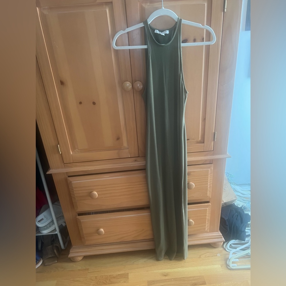 INC International Concepts Olive Maxi Dress